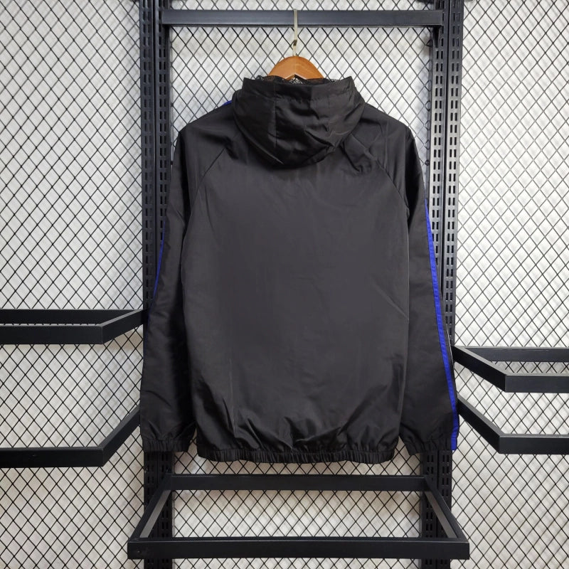 Corta Vento Adidas 24/25 - Preto e Vermelho