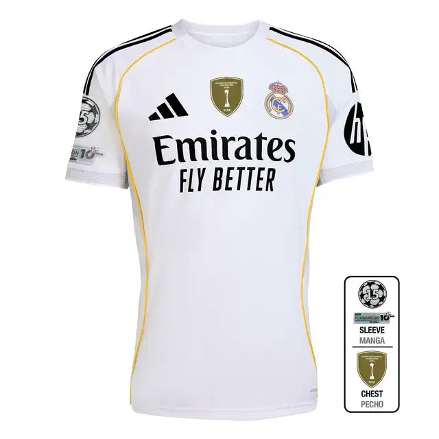 Camisa Real Madrid Home 25/26 UCL VERSION
