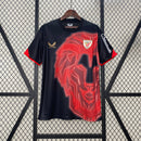 Camisa Athletic Bilbao 24/25 - Preto e Vermelho