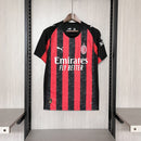 Camisa do Milan Titular 2025 Vermelha+preta