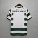Camisa Retrô Sporting I Home 01/03 - Masculina - Verde e Branca
