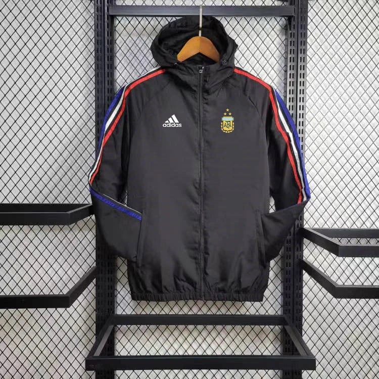 Corta Vento Argentina 24/25 - Preto e Vermelho